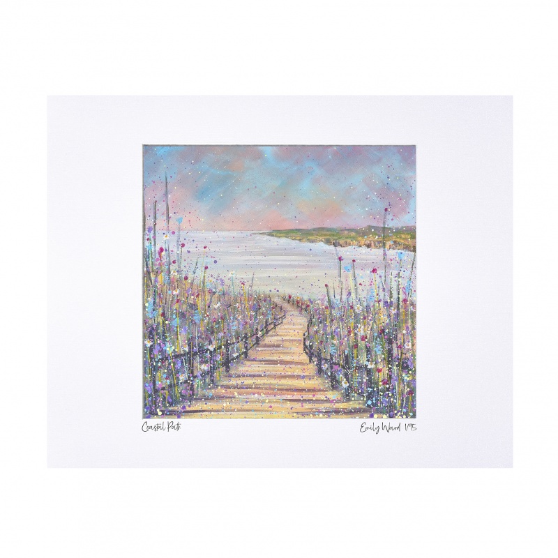 Coastal Path Limited Edition Print with Mount